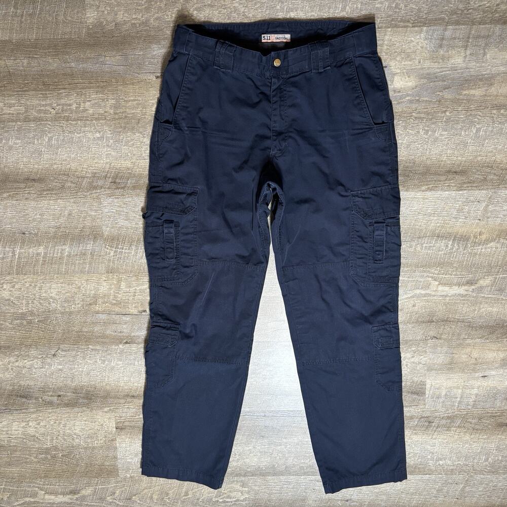 5.11 Tactical Men's Navy Cargo Pants Size 36x34 Utility Workwear BDU 74363